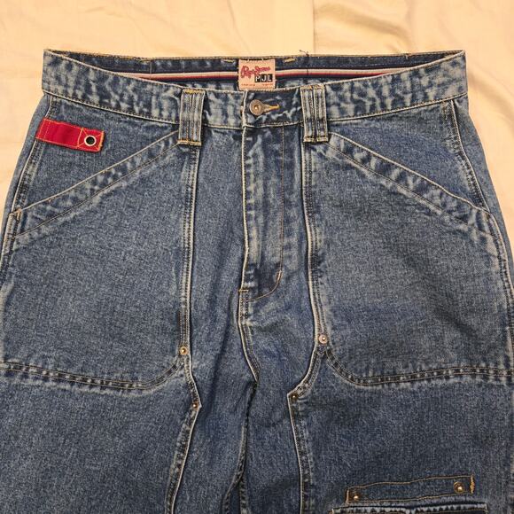 Vintage PJL Size 36x33 Blue Heavy Denim Pepe Jeans London Y2K - Picture 2 of 15